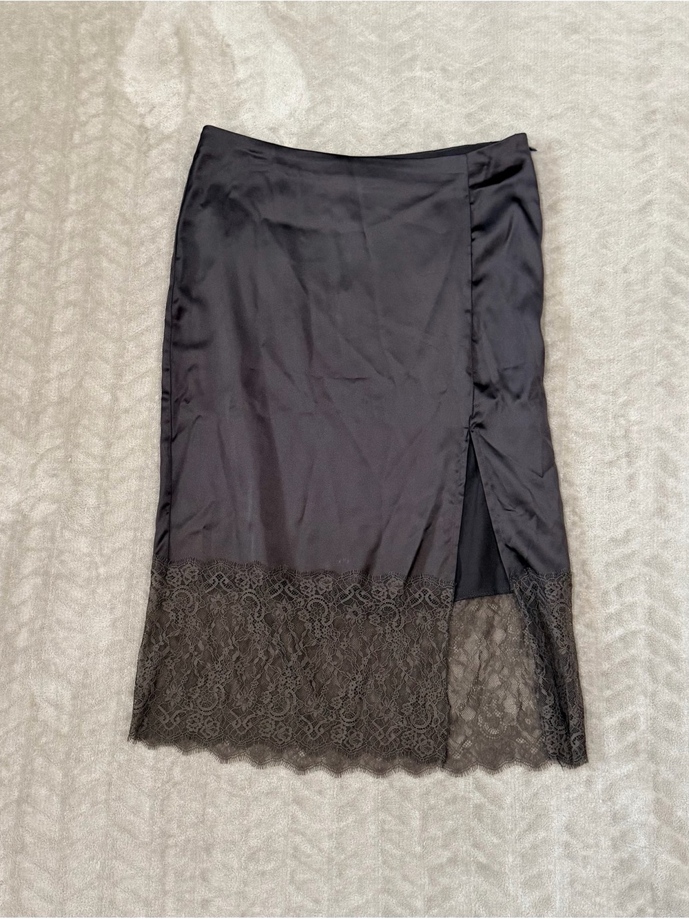 NWT Future Collective Y2K Coquette Dark Fairy Romantic Lace Slip Skirt Size 10